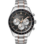 Hugo Boss Trophy 1513634 Two-Tone Silver Rose Gold Case Gray Dial Men's Watch