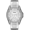 Fossil Riley ES3202 Multi-Function Silver-Tone Stainless Steel Women's Watch