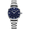 Emporio Armani AR11091 Women’s Blue Dial Silver Stainless Steel Gianni Watch