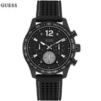 Guess Fleet W0971G1 Men's Black Chronograph Rubber Watch