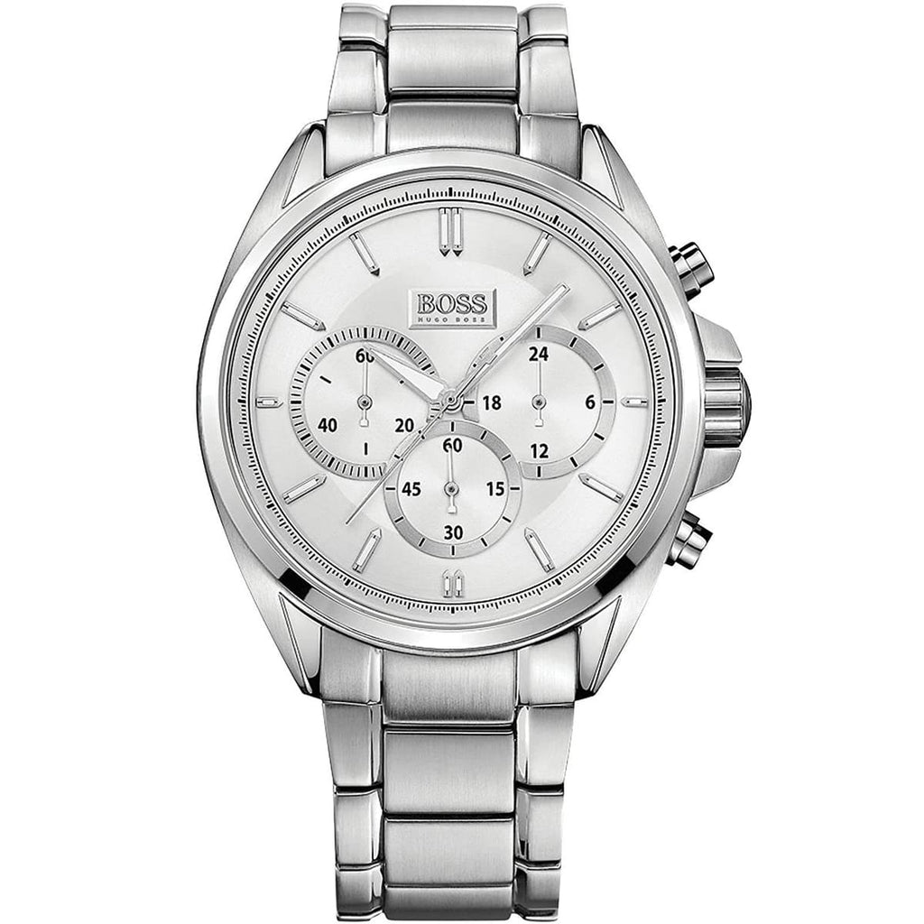 Hugo Boss Driver 1513039 Silver Case Silver Dial Silver Metal Men's Watch