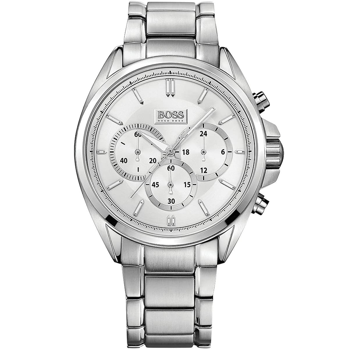 Hugo Boss Driver 1513039 Silver Case Silver Dial Silver Metal Men's Watch