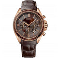 Hugo Boss Driver 1513093 Runner Rose Gold Case Brown Dial Brown Leather Men's Watch