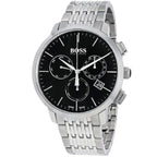 Hugo Boss Signature 1513267 Silver Case Black Dial Silver Metal Men's Watch