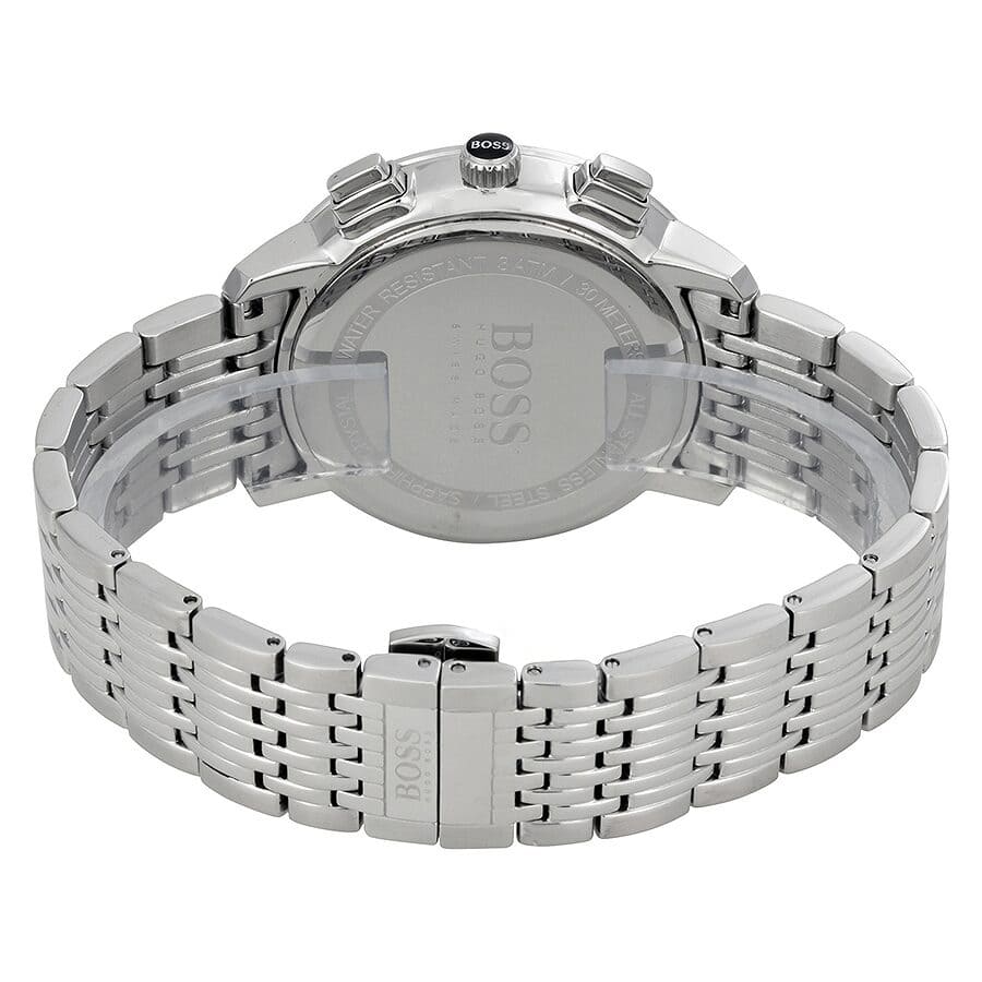 Hugo Boss Signature 1513267 Silver Case Black Dial Silver Metal Men's Watch