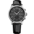 Hugo Boss Jet 1513279 Silver Case Black Dial Black Leather Men's Watch