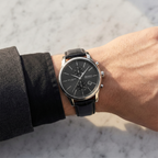 Hugo Boss Jet 1513279 Silver Case Black Dial Black Leather Men's Watch