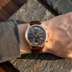Hugo Boss Jet 1513281 Rose Gold Case Grey Dial Brown Leather Men's Watch
