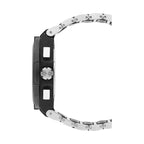 Hugo Boss Supernova 1513368 Silver Case Black Dial Silver Metal & Black Rubber Strap Men's Watch