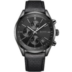 Hugo Boss Grand Prix 1513474 Black Ion-Plated Case Black Dial Black Leather Men's Watch