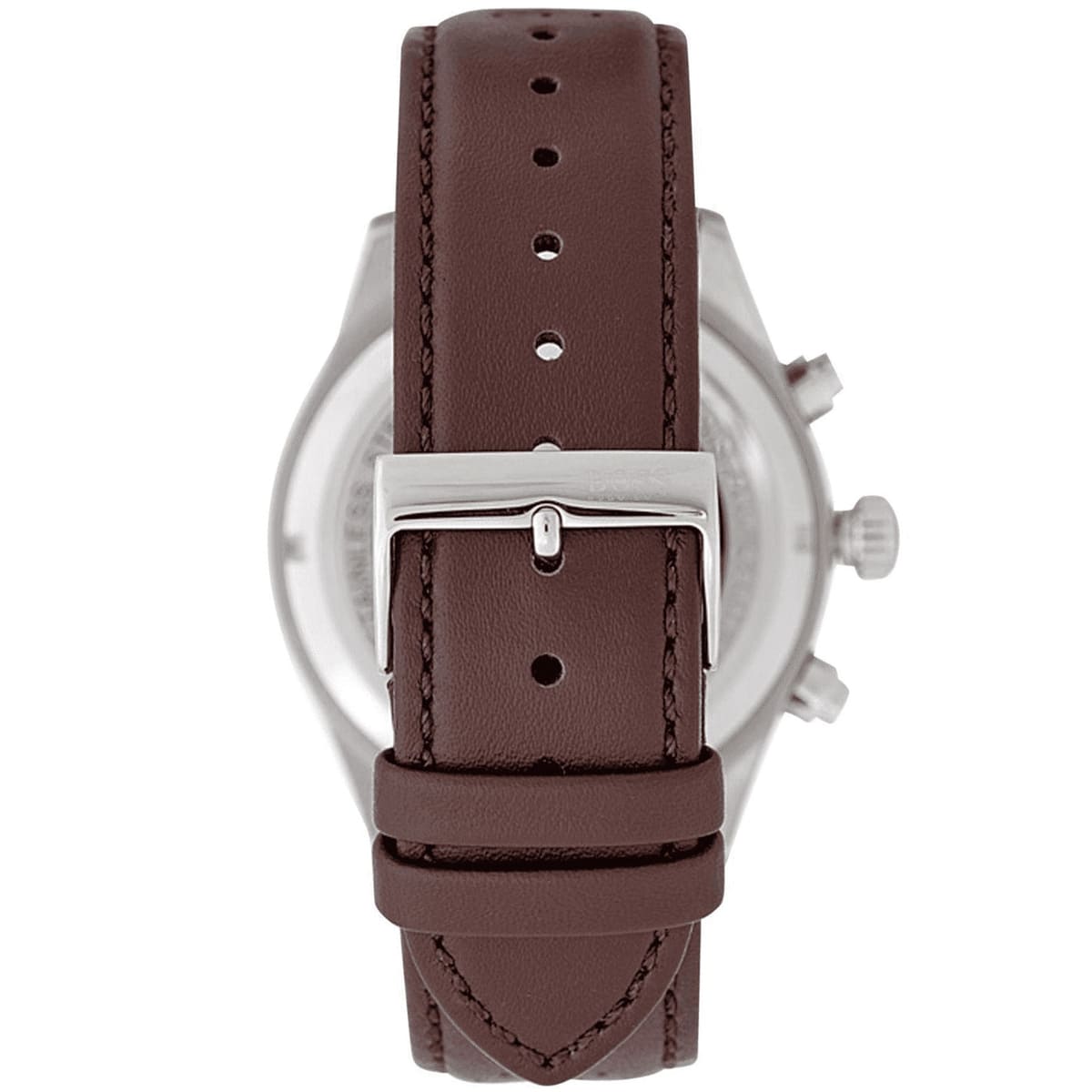 Hugo Boss Spirit 1513690 Grey Case Silver Dial Brown Textile Men's Watch