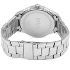 Hugo Boss Governor 1513487 Silver Case Blue Textured Dial Silver Metal Men's Watch