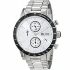 Hugo Boss Rafale 1513511 Silver Case Silver Dial Black Bezel Men's Watch