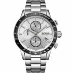Hugo Boss Rafale 1513511 Silver Case Silver Dial Black Bezel Men's Watch