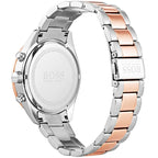 Hugo Boss Talent 1513584 Two-Tone Silver Copper Case Black Dial Men's Watch
