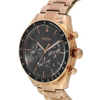 Hugo Boss Trophy 1513632 Rose Gold Case Gray Dial Rose Gold Metal Men's Watch