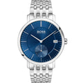 Hugo Boss Corporal 1513642 Small Seconds Blue Dial Men's Silver Watch