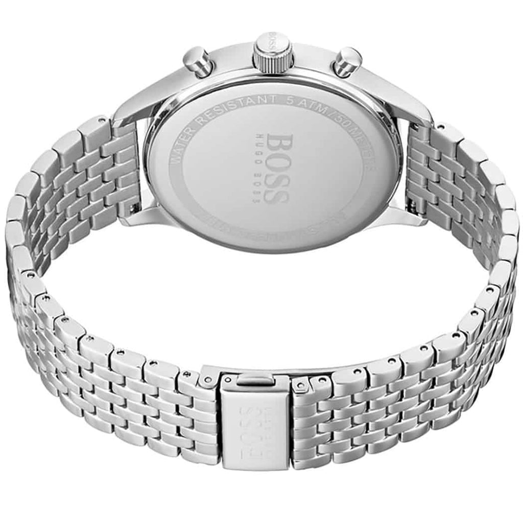 Hugo Boss Companion 1513653 Silver Case Blue Dial Silver Metal Men's Watch