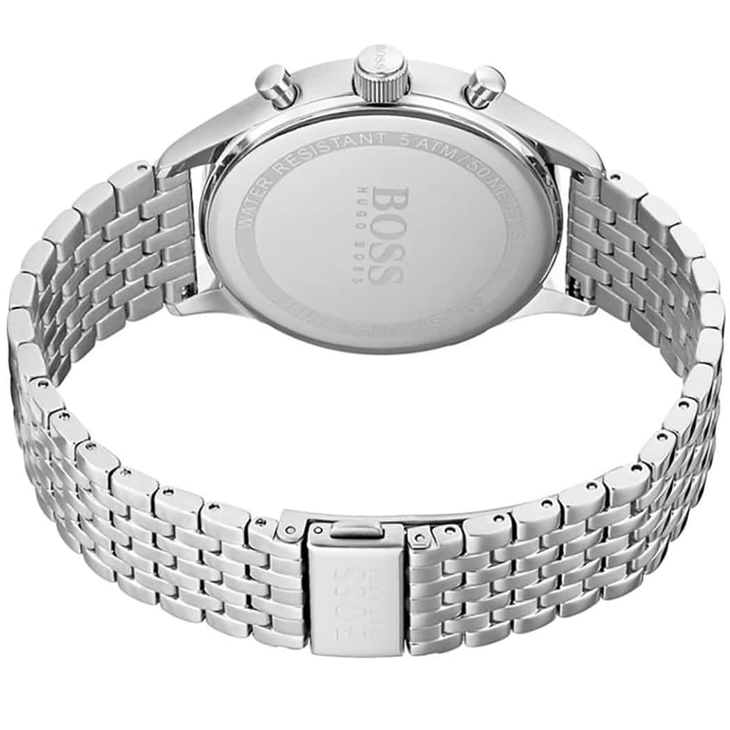 Hugo Boss Companion 1513653 Silver Case Blue Dial Silver Metal Men's Watch