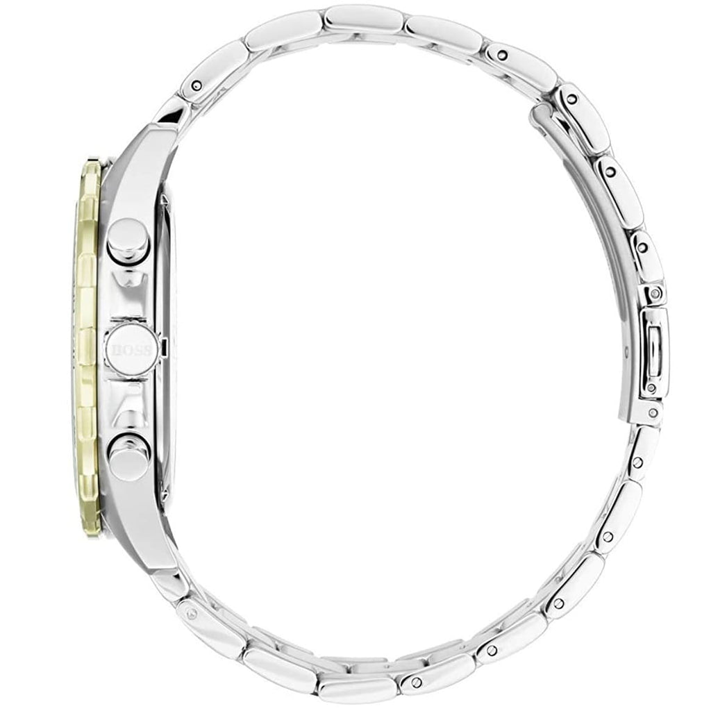 Hugo Boss Intensity 1513667 Two-Tone Silver Gold Case Blue Dial Men's Watch