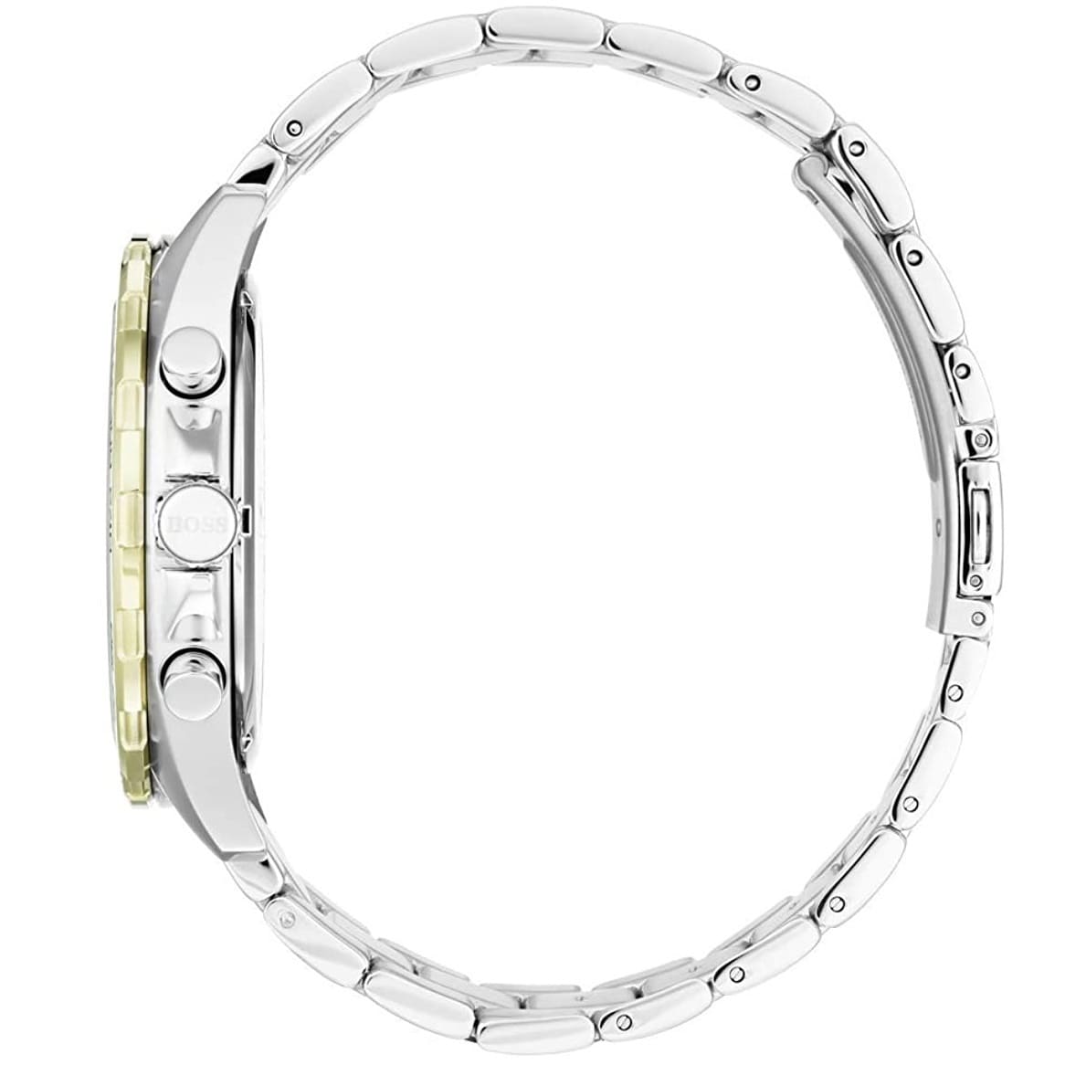 Hugo Boss Intensity 1513667 Two-Tone Silver Gold Case Blue Dial Men's Watch