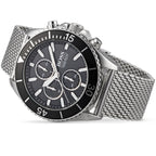 Hugo Boss Ocean Edition 1513701 Silver Case Black Dial Silver Mesh Bracelet Men's Watch
