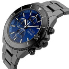 Hugo Boss Ocean Edition 1513743 Black Case Blue Dial Black Metal Men's Watch