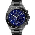 Hugo Boss Ocean Edition 1513743 Black Case Blue Dial Black Metal Men's Watch