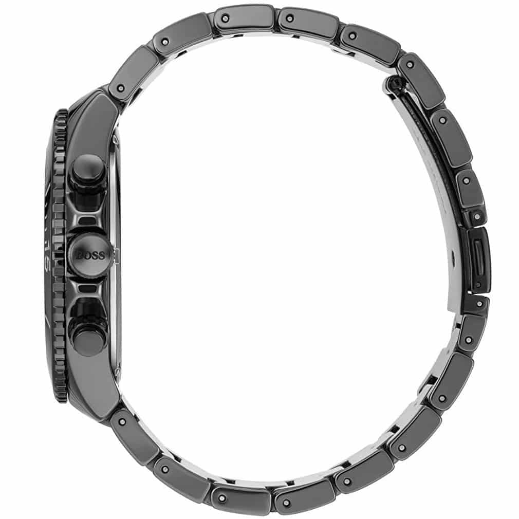 Hugo Boss Ocean Edition 1513743 Black Case Blue Dial Black Metal Men's Watch