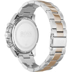 Hugo Boss Hero 1513757 Two-Tone Silver Rose Gold Case Black Dial Men's Watch