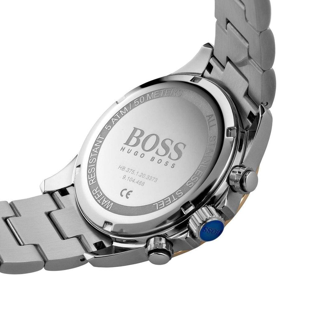 Hugo Boss Hero 1513757 Two-Tone Silver Rose Gold Case Black Dial Men's Watch