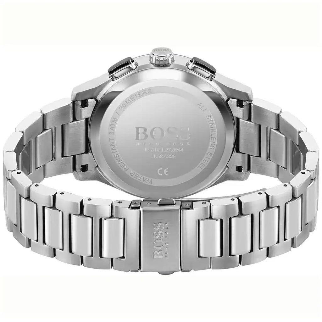 Hugo Boss Peak Chronograph 1513762 Silver Case Black Dial Men's Watch