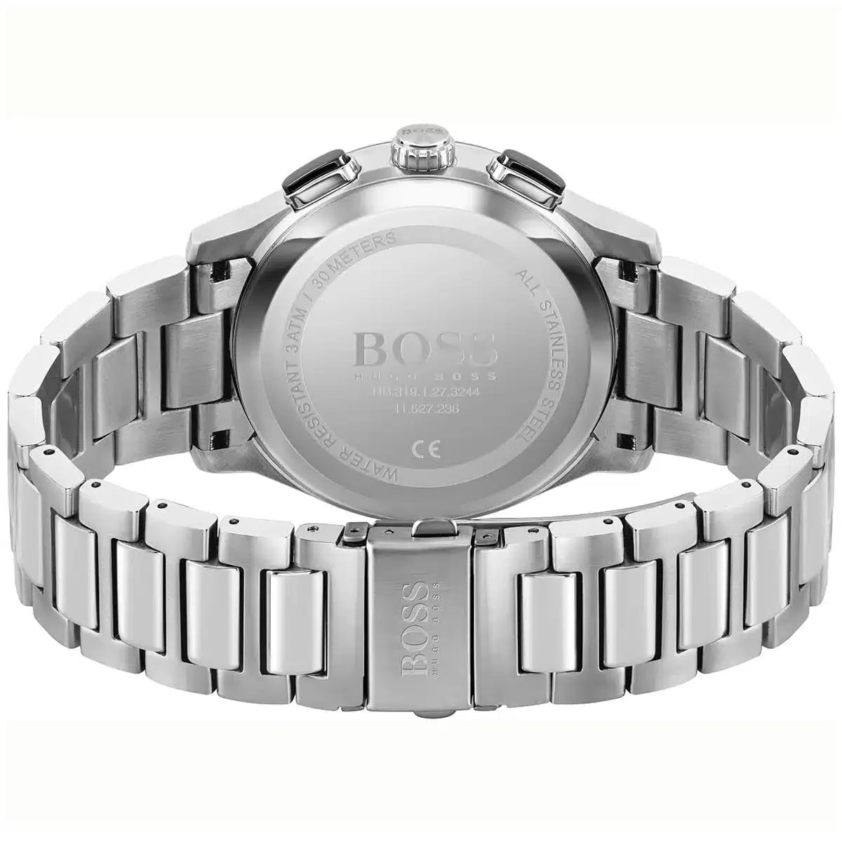 Hugo Boss Peak Chronograph 1513762 Silver Case Black Dial Men's Watch