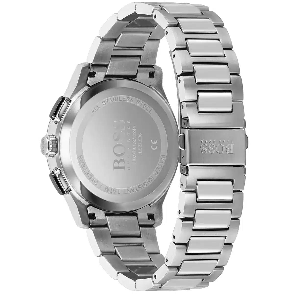 Hugo Boss Peak Chronograph 1513762 Silver Case Black Dial Men's Watch
