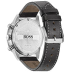 Hugo Boss Aero 1513770 Silver Case Black Dial Black Leather Men's Watch