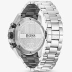 Hugo Boss Vela 1513775 Silver Case Blue Dial Silver Metal Men's Watch