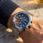 Hugo Boss Vela 1513775 Silver Case Blue Dial Silver Metal Men's Watch