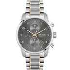 Hugo Boss Skymaster 1513789 Two-Tone Silver Rose Gold Case Gray Dial Men's Watch