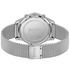 Hugo Boss Associate 1513805 Silver Stainless Steel Mesh Bracelet Black Dial Men's Watch