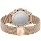 Hugo Boss Associate 1513806 Rose Gold Ion-Plated Stainless Steel Mesh Bracelet Men's Watch