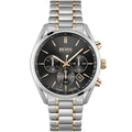 Hugo Boss Champion 1513819 Two-Tone Silver Rose Gold Case Black Dial Men's Watch