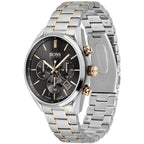 Hugo Boss Champion 1513819 Two-Tone Silver Rose Gold Case Black Dial Men's Watch