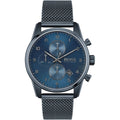 Hugo Boss Skymaster 1513836 Chronograph Blue Dial Men's Mesh Watch
