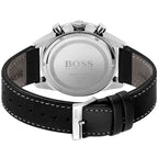 Hugo Boss Pilot Edition 1513853 Silver Case Black Dial Black Leather Men's Watch