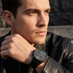 Hugo Boss Champion 1513880 Black Case Black Dial Black Leather Men's Watch