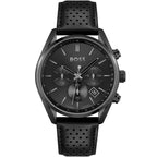 Hugo Boss Champion 1513880 Black Case Black Dial Black Leather Men's Watch