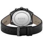 Hugo Boss Champion 1513880 Black Case Black Dial Black Leather Men's Watch