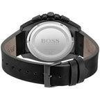 Hugo Boss Grandmaster 1513883 Black Case Blue Textured Dial Black Leather Men's Watch