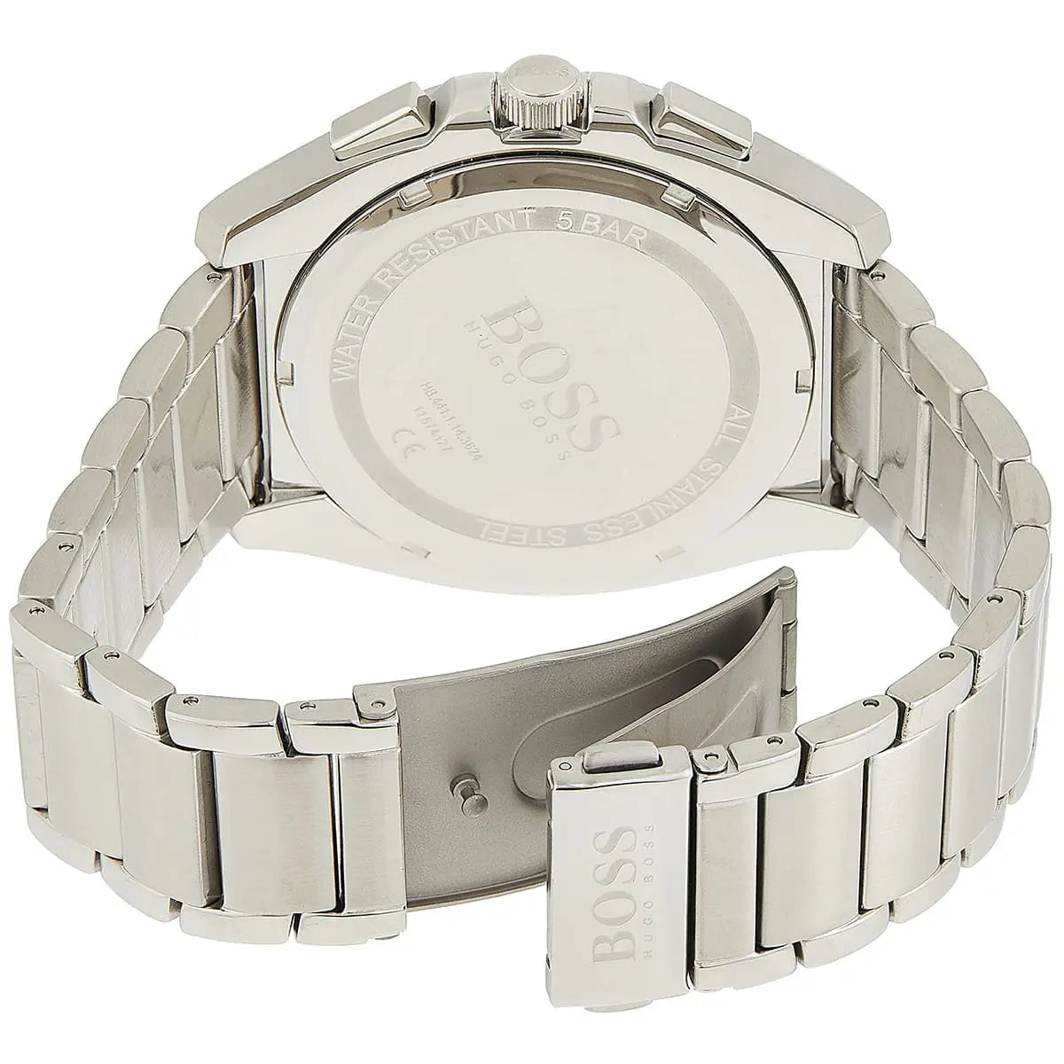 Hugo Boss Grandmaster 1513884 Silver Case Blue Dial Silver Metal Men's Watch
