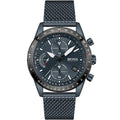 Hugo Boss Pilot Edition 1513887 Blue Ion-Plated Stainless Steel mesh Blue Dial Men's Watch